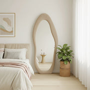 irregular   full length mirror safe rounded