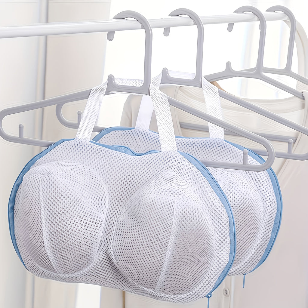 2pcs 3d bra laundry bag handle anti deformation mesh wash