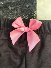 summer 2pcs set color block lace spliced bow