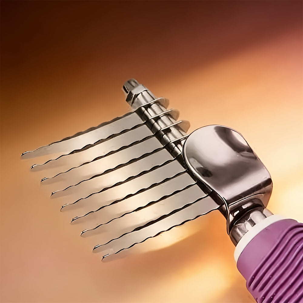 dematting comb dogs cats pet grooming brush rounded