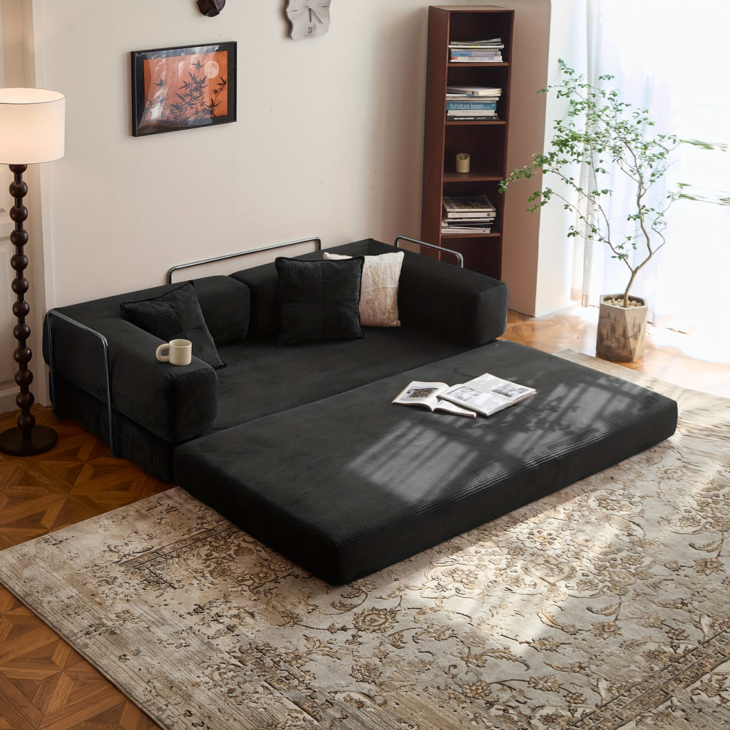 bed foam mattress corduroy upholstery