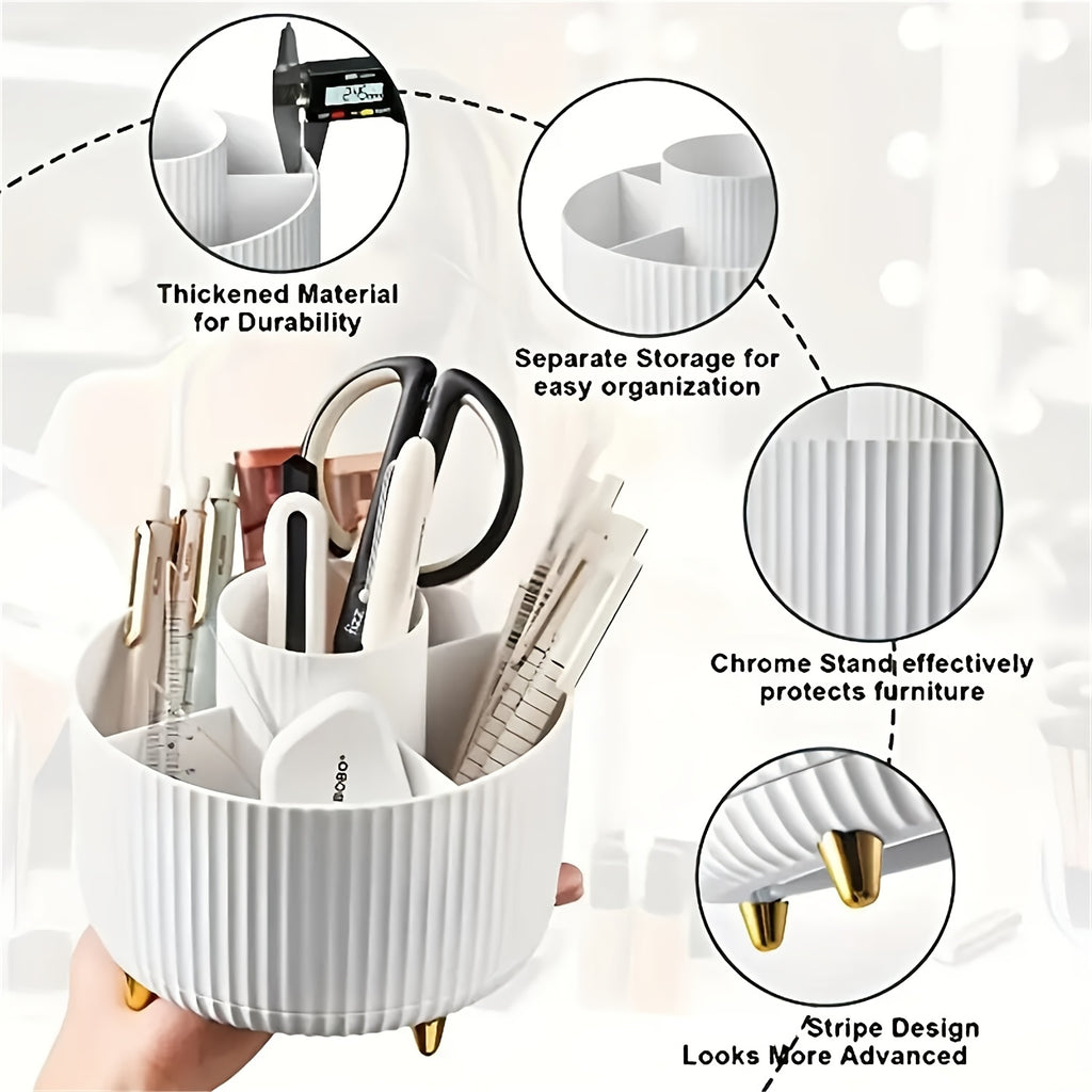360 rotating makeup organizer 1pc plastic cosmetic storage 5
