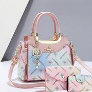 womens 3pcs handbag set fashion   bag geometric
