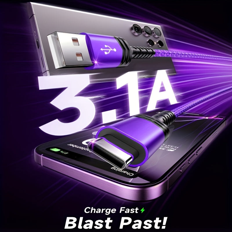 fast charging usb usb c cable high speed data sync suitable